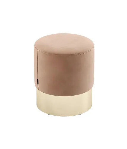 Xlmoebel Hocker Beiger Designer Pouf mit Polsterung als stilvolle Sitzgelegenheit (Hocker), Hergestellt in Europa