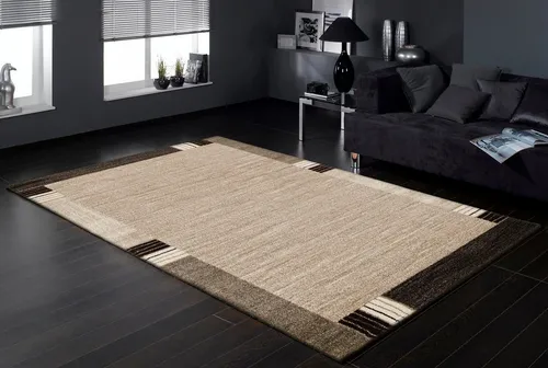 Novel Webteppich Palazzo Lobo, Braun, Beige, 65x130 cm - Moderne Teppiche für stilvolle Wohnräume: Der rechteckige Novel Webteppich Palazzo Lobo besticht durch sein elegantes Patchwork-Dessin und sorgt für ein angenehmes Wohngefühl.