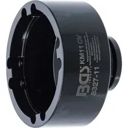 BGS Nutmutternschlüssel 8327-11, KM11 - Metallwerkzeug zum schonenden Lösen und Anziehen von Nutmuttern nach DIN 981, ideal für Wellen und Spannhülsen, Antrieb 20 mm (3/4