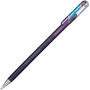 Pentel Gelschreiber Hybrid Dual Metallic K110-DVX, 0,5mm, Glitzer-Effekt-Gel, violett/blau