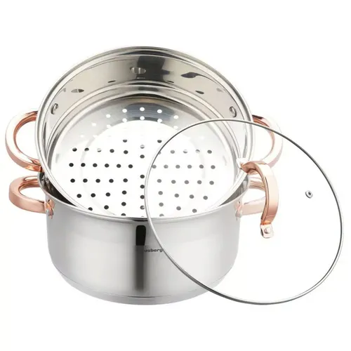 Klausberg KB-7734 3-teiliges Dampfgarer-Set 24 cm