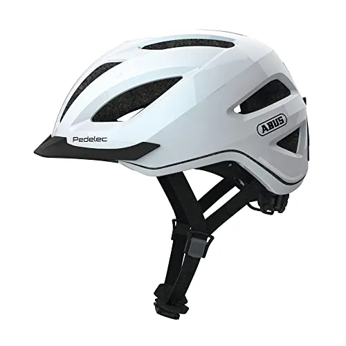 ABUS E-Bikehelm Pedelec 1.1 - Größe M, pearl white - Fahrradhelm für E-Biker, mit optimalem Schutz und Belüftung für ein sicheres Fahrgefühl.