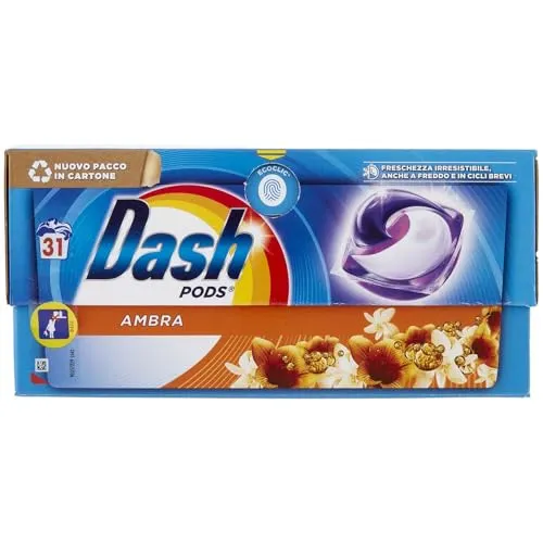 Dash Waschmittel Pods Ambra 31 Waschgänge, 31 Stück von Dash