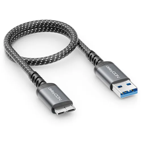 0,3m USB 3.0 Micro B Kabel Datenkabel 5Gbit/s USB-A Stecker auf Micro B Stecker