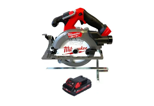 Milwaukee M18 FCS552-301 Akku-Handkreissäge 18 V 165 mm mit Akku 3,0 Ah - Die Milwaukee M18 FCS552-301 ist eine leistungsstarke Akku-Handkreissäge für professionelle Handwerker, die bis zu 200 Schnitte mit einer Akkuladung ermöglicht. Leicht und robust, ideal für präzise Schnitte.