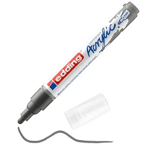 edding 5100 Acrylstift grau 2,0 - 3,0 mm, 1 St. in grau von edding