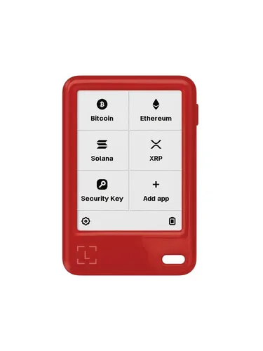 Ledger Nano Gen 5 Cherry Red Krypto-Hardware-Wallet mit Wiederherstellungsschlüssel