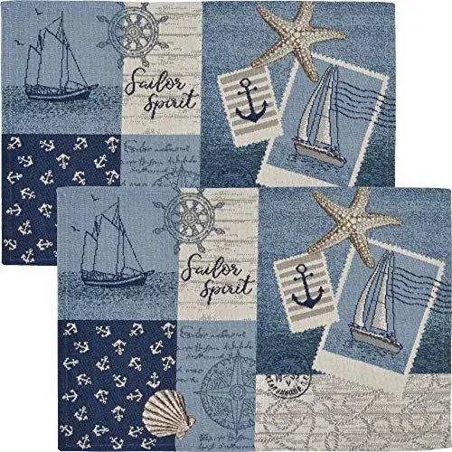 Sander Tischset Sailor Patch 2er-Pack Gobelin Sailor Patch Größe 32x48 cm