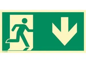 moedel Fluchtwegschild 