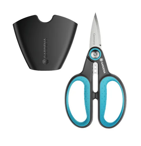 Gardena HerbCut Set: Hochwertige Kräuterschere für holzige Kräuter - Baumscheren & Gartenscheren - Mit 52 mm Edelstahlklingen für präzise Schnitte und extra Holster zur praktischen Aufbewahrung. Ideal für Rosmarin und Thymian!