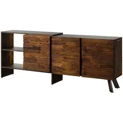 Massivmoebel24 Sideboard SEVILLA #11 aus Akazie und Altholz