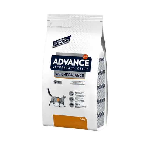 Advance Veterinary Diet Cat Weight Balance 8 kg - Katzenfutter zur Gewichtsreduktion, kalorien- und fettarm mit L-Carnitin zur Unterstützung der Fettverbrennung. Klinisch getestet: 83% der Katzen verlieren in 3 Monaten bis zu 33% Körperfett.