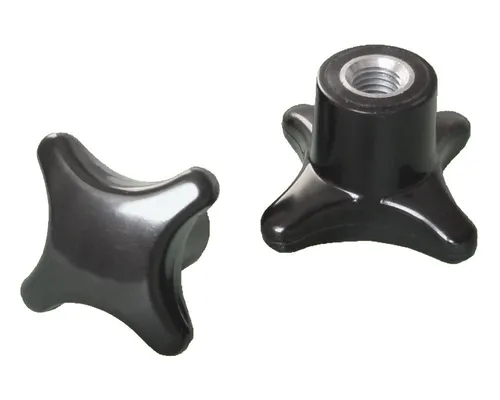 Walter Bethke GmbH & Co. KG Anhänger 10x Kreuzgriffmutter M10 - DIN 6335 Kreuzmutter Stahlgewinde Ø50 mm