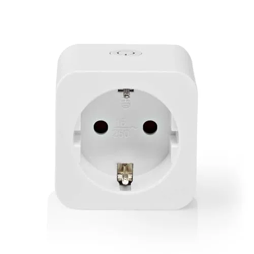 Nedis SmartLife Smart Plug Zigbee 3.0 - Zigbee Power Meter Steckdose, misst den Energieverbrauch in Echtzeit und ermöglicht Sprachsteuerung über Alexa, Google Home oder Siri. Ideal für die Automatisierung von Geräten.