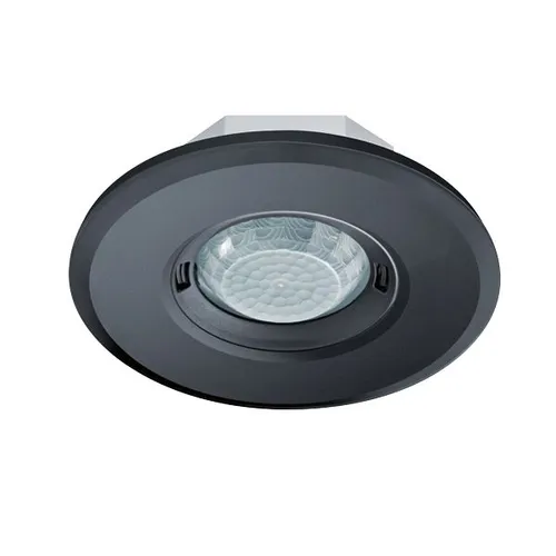 Esylux MD-FLAT 360i/8 ROUND BLACK Bewegungsmelder - Design-Bewegungsmelder mit 360° Erfassungsfeld und einer Reichweite von bis zu 8 m, ideal für die Deckenmontage in modernen Wohnräumen.