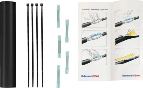 Hellermann 380-04019 Kabel-Reparatur-Set - Flexibles Kabel-Reparatur-Set für eine schnelle und dauerhafte Lösung. Ideal für die einfache Reparatur von Kabeln ohne aufwendige Montage. Platzsparend und benutzerfreundlich.
