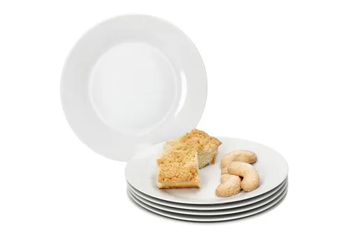 MamboCat Frühstücksteller 6er Set Tommy Kuchenteller weiß Porzellan 6 Personen Dessertteller