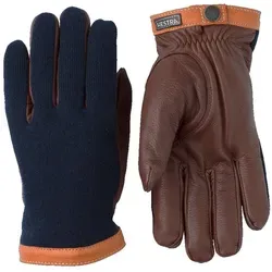 Hestra Deerskin Wool Tricot Handschuhe Gr 7 Braun