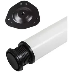 SO-TECH® Tischbein Ø 76 / 80 mm, belastbar bis 75 kg pro Stück, H: 82cm, Stahl, weiß, höhenverstellbar bis 32mm, 1x weiß Ø 8 cm x 82 cm
