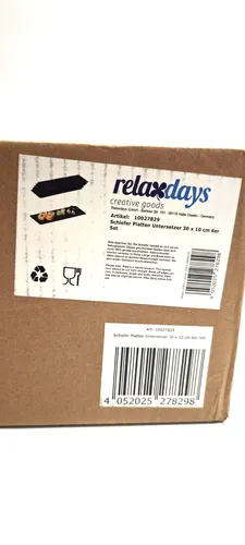 Relaxdays Schieferplatte 30x10 cm 6er Set