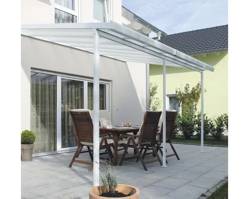 Gutta Terrassenüberdachung Basic 546x306cm weiß von Gutta