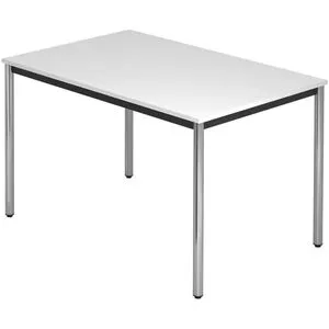 Hammerbacher Besprechungstisch DR12, rechteckig 120x72cm in weiß von Hammerbacher