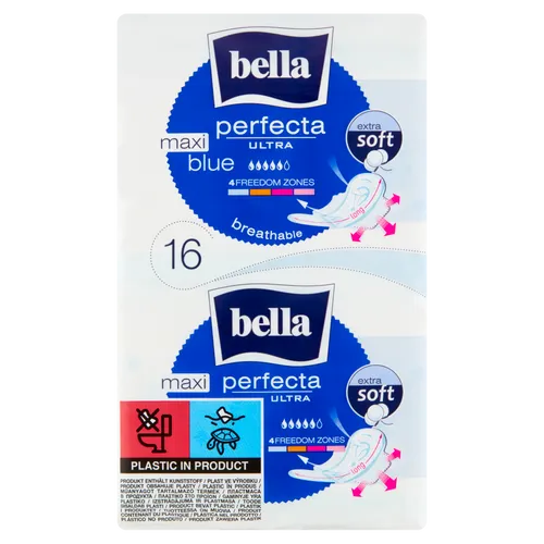 Bella Perfecta Ultra Maxi Blau Extra Soft Damenbinden 16 Stück