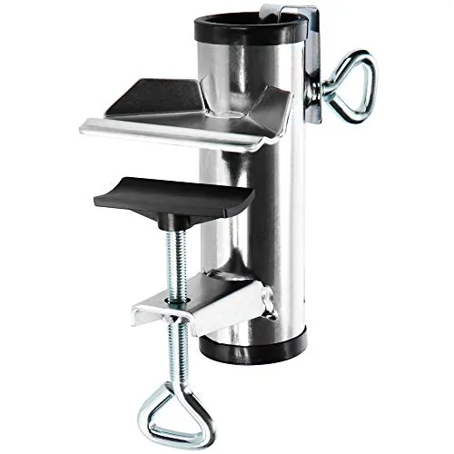 com-four® Sonnenschirmhalter aus Metall - Schirmständer für Balkon, Terrasse oder Tisch - Balkon-Schirmhalter XL (01 Stück - Ø 25-38mm)