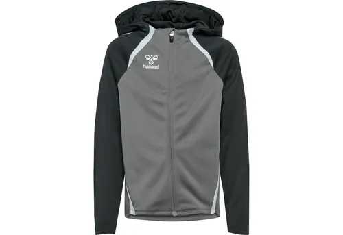 Hummel hmlLead 2.0 Zip Hoodie Kids - Sportlicher Hoodie für aktive Kinder aus 100% recyceltem Polyester. Mit BeeCool-Technologie für hohe Atmungsaktivität und durchgehendem Reißverschluss für einfaches An- und Ausziehen.