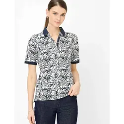 Brax Damen Polo Style CLEO S navy, dunkelblau, Gr. 46 - Elegantes Piqué-Poloshirt im Baumwollmix für einen komfortablen Tragekomfort. Ideal für Freizeit und Alltag.