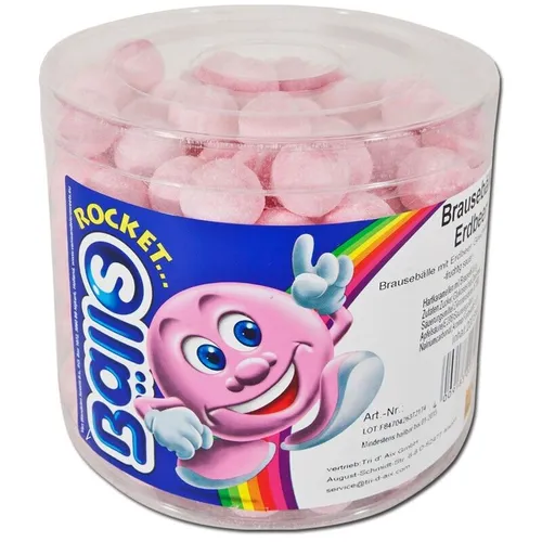  Brausebälle Erdbeer fruchtig sauer, 200 Stück 9,53€/1kg