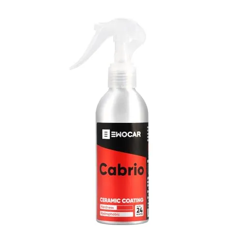 Ewocar Cabrio Imprägnierspray 200ml – für Cabrioverdecke, Wasserbasierte, transparente Nano-Beschichtung, silikonfrei, schützt vor Öl, Wasser & Flecken, bis zu 12 Monate Schutz