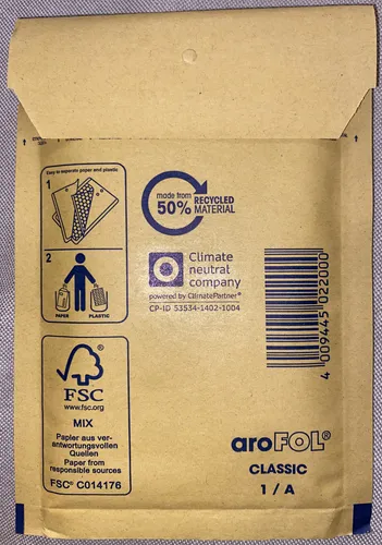 Luftpolsterversandtaschen aroFOL A1  Braun 100x165 Versandtasche Gepolstert 10
