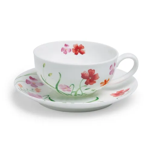 Lotta Teetasse mit Untertasse 0,18 L Fine Bone China Porzellan