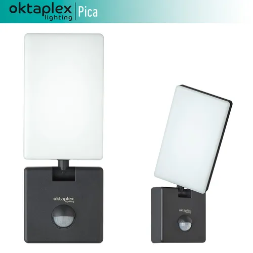 LED Außenleuchte 10W mit Bewegungsmelder - Lampen: Wetterfeste LED Außenstrahler mit Bewegungserkennung und Dämmerungssensor, ideal für Sicherheit und Komfort im Außenbereich.