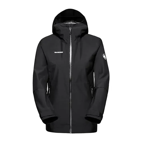 Mammut Alto Light HS Kapuzenjacke Damen schwarz L - Funktionsjacken: Leichte, wasserdichte Wanderjacke aus umweltfreundlichem, recyceltem Material mit anpassbarer Passform und praktischer Packmöglichkeit für jedes Abenteuer.