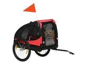 PawHut Hundeanhänger Oxford, Stahl