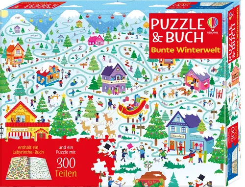 Kate Nolan (u. a.) | Puzzle & Buch: Bunte Winterwelt | Spiel | Deutsch (2025)