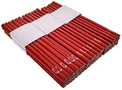 PRODIAMANT Zimmermannsbleistift oval 250mm lang - 72 Stück - Robuster, präziser Baustellen- und Handwerkerbleistift