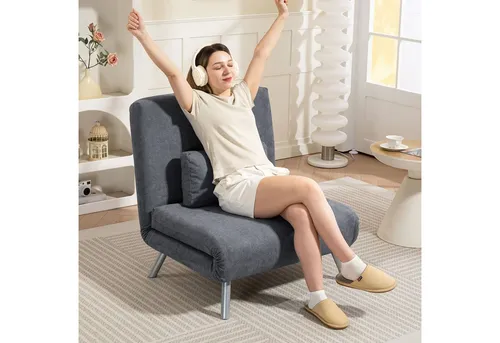 HOMCOM Schlafsessel 2-in-1 klappbar