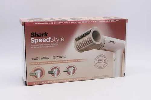 Shark SpeedStyle Haartrockner HD333EU - Hochgeschwindigkeits-Trockner mit RapidGloss Finisher, sorgt für glänzende Styles ohne Hitzeschäden, für alle Haartypen