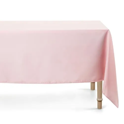 PartyDeco Tischdecke 180x300cm - Hellrosa Stofftischdecke für besondere Anlässe - Hochwertige rechteckige Tischdecke aus 100% Polyester, pflegeleicht und wiederverwendbar, ideal für Hochzeiten, Taufen und Geburtstagsfeiern.