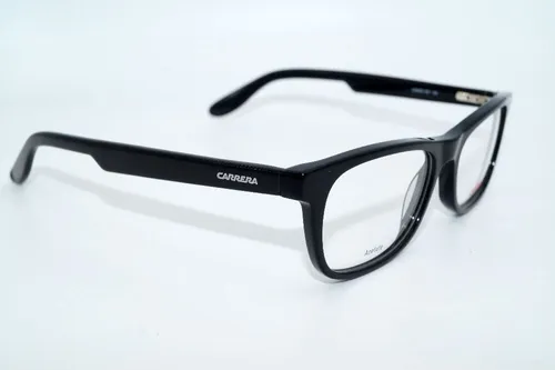 CARRERA CA 9923 807 Brillenfassung - Stylisches Brillengestell in Schwarz, ideal für Unisex-Träger. Robustes Kunststoffmaterial und moderne Rechteckform sorgen für einen trendigen Look.