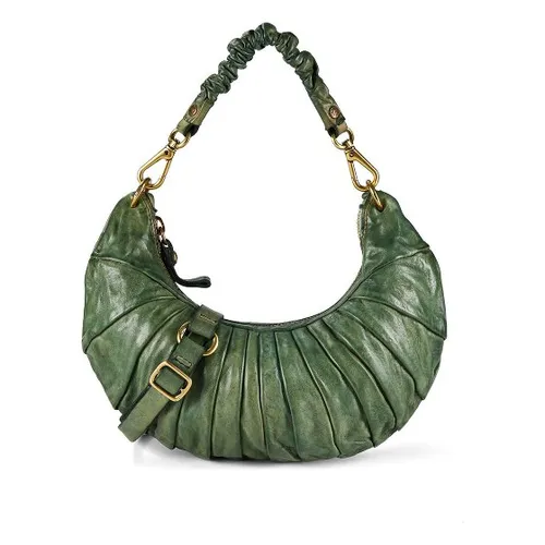 Campomaggi Luna Schultertasche Leder 34 cm grün von Campomaggi
