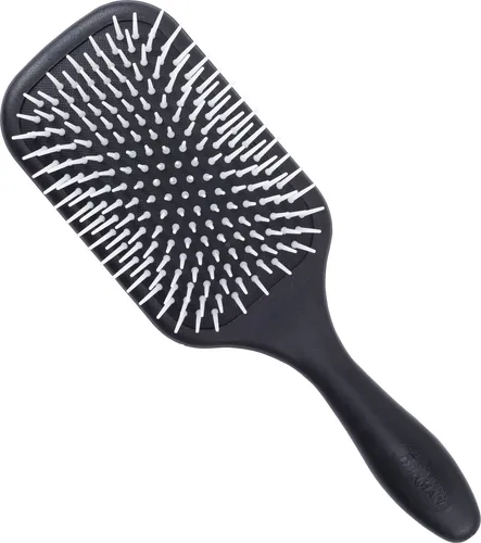 Denman D38 Power Paddle Bürste Schwarz - Kissenbürste für vielseitige Haarpflege, ideal für das Entwirren und Styling von verschiedenen Haartypen.