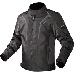 LS2 Sepang wasserdichte Motorrad Textiljacke, schwarz-grau, Größe L für Männer