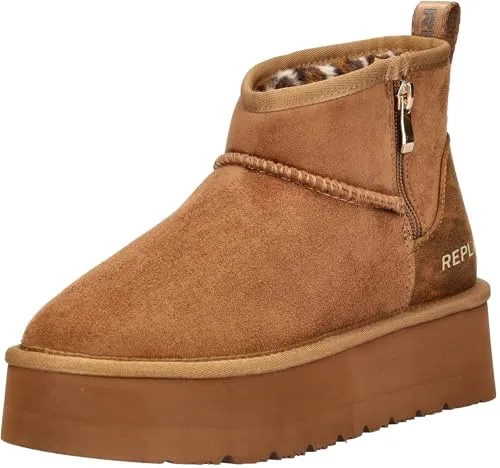 Replay Replay Chic Zip Tonal GWF5A C0007T - Damen Boots - 012-Brown Stiefel braun 40 EU