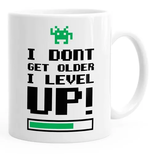 MoonWorks Tasse Kaffeetasse I dont get older I level up Gamer Spruchtasse Geburtstagstasse MoonWorks®, Keramik