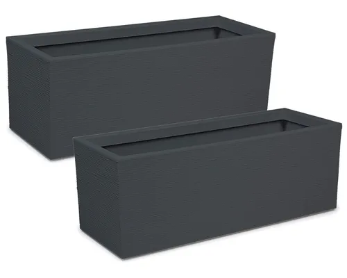 Produktbild ONDIS24 Blumenkasten Graphit (2 St)