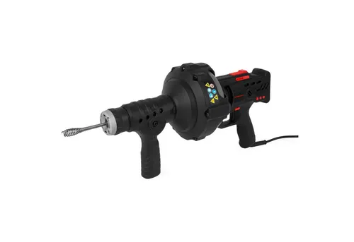 EBERTH Elektrische Rohrreinigungsspirale 300W - Effizientes Rohrreinigungsgerät mit 7,6m Spirale, ideal für verstopfte Rohre von 2-5cm Durchmesser – kraftvoll und benutzerfreundlich.